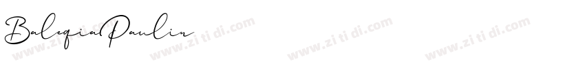 Baleqia Paulin字体转换